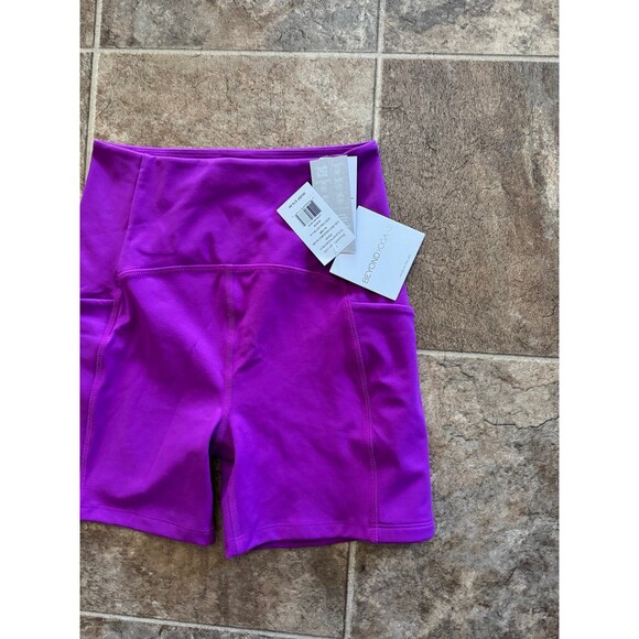Beyond Yoga Powerbeyond Strive Biker Short Violet Berry Size Medium - Picture 6 of 10